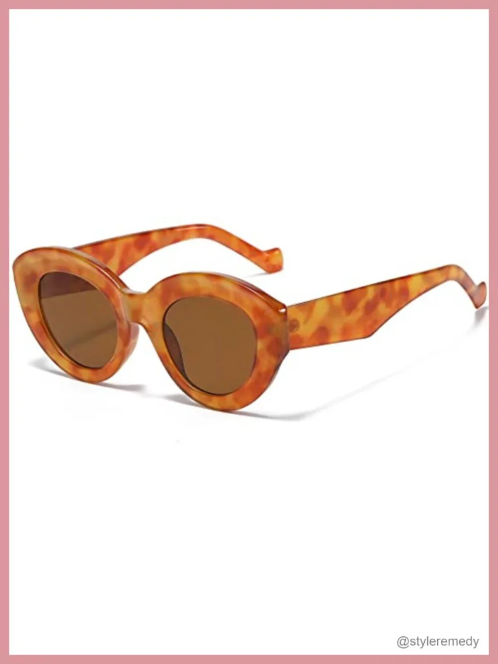 Oversized Cat Eye Sunglasses for Women Thick Frame Retro Shades